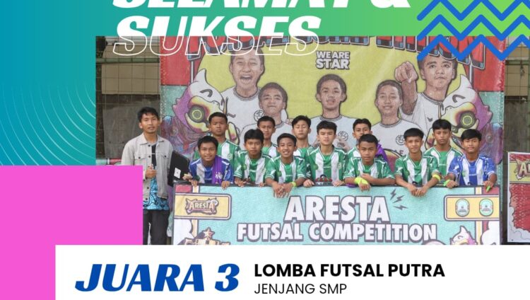 "Tim Futsal SMPIT Al-Huda Menyabet Juara 3 di Aresta 20 yang Diselenggarakan di Ponpes Khusnul Khotimah"